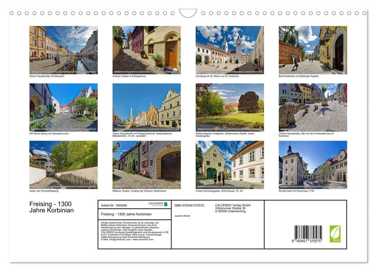 Bild: 9783457370575 | Freising - 1300 Jahre Korbinian (Wandkalender 2026 DIN A3 quer),...