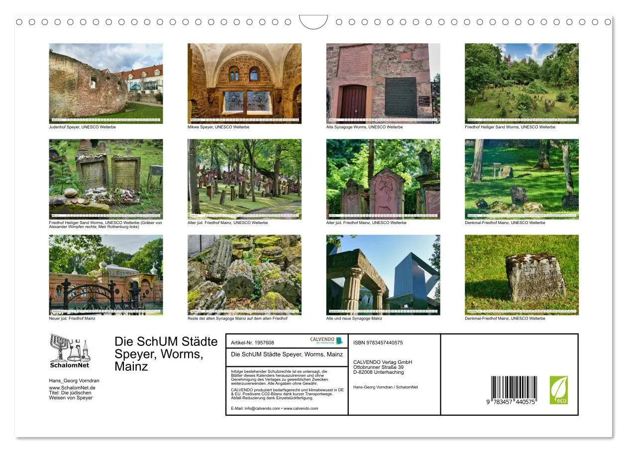 Bild: 9783457440575 | Die SchUM Städte Speyer, Worms, Mainz (Wandkalender 2026 DIN A3...