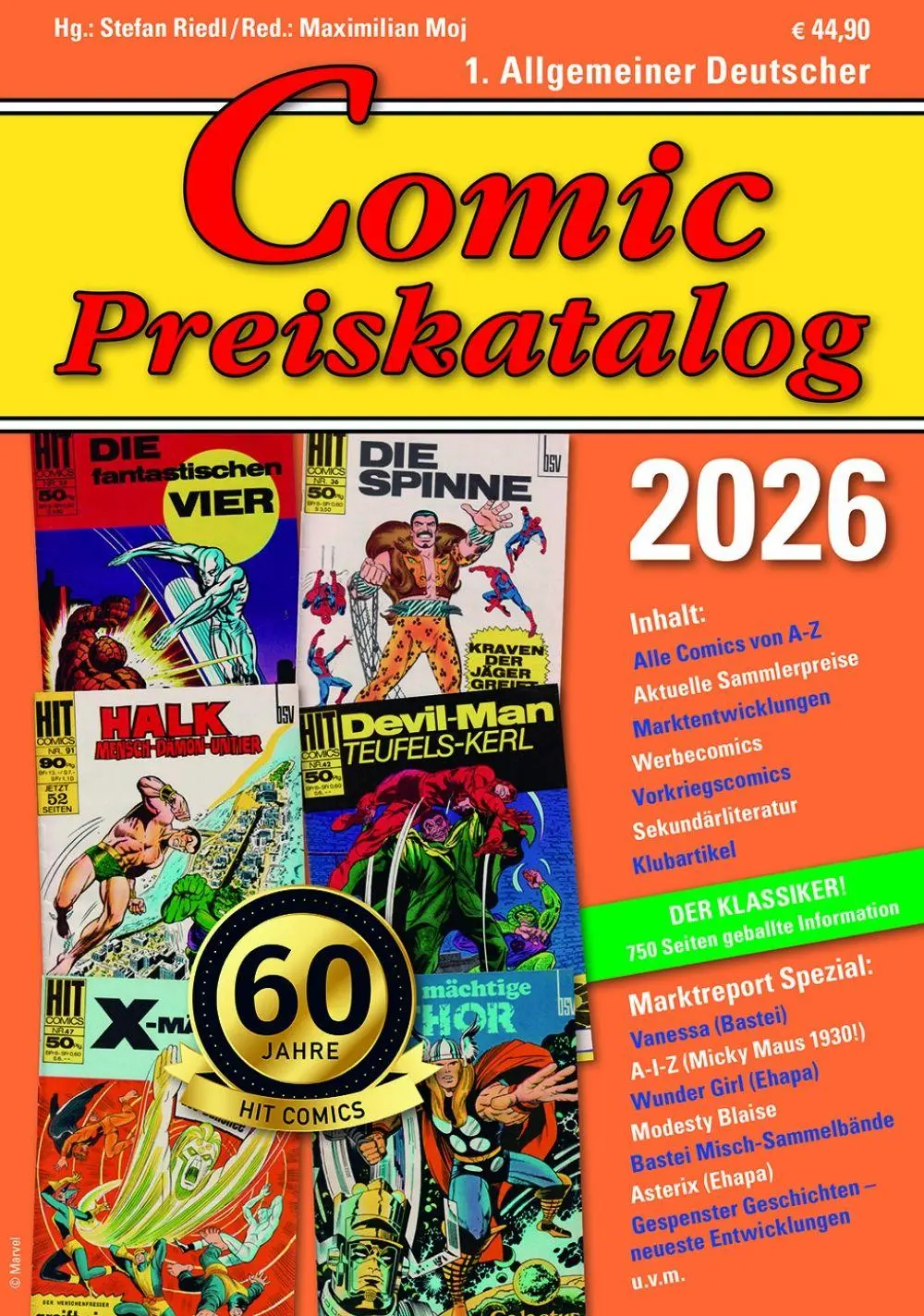 Cover: 9783947800575 | Comic Preiskatalog 2026 SC | Stefan Riedl | Taschenbuch | Deutsch