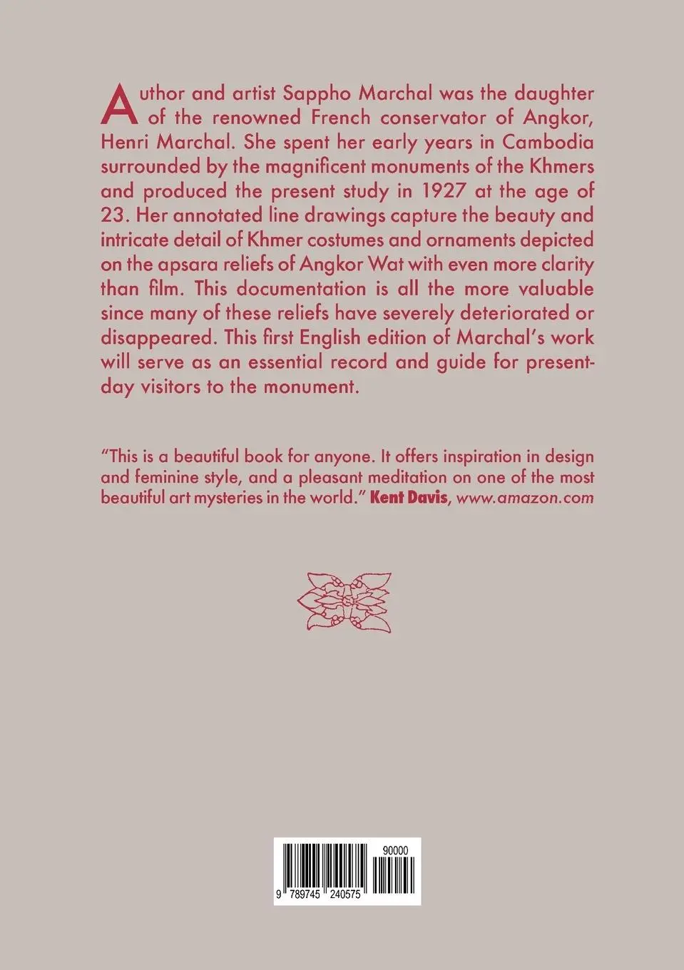 Rückseite: 9789745240575 | Khmer Costumes and Ornaments | Of the Devatas of Angkor Wat | Marchal