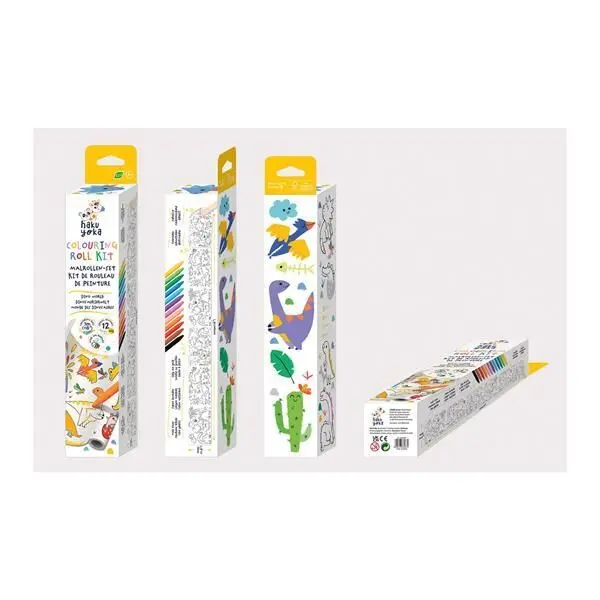 Bild: 6920773330675 | HAKUYOKA Wachsmalkreiden-Set Dino | 6303067 | 2024 | HAKUYOKA