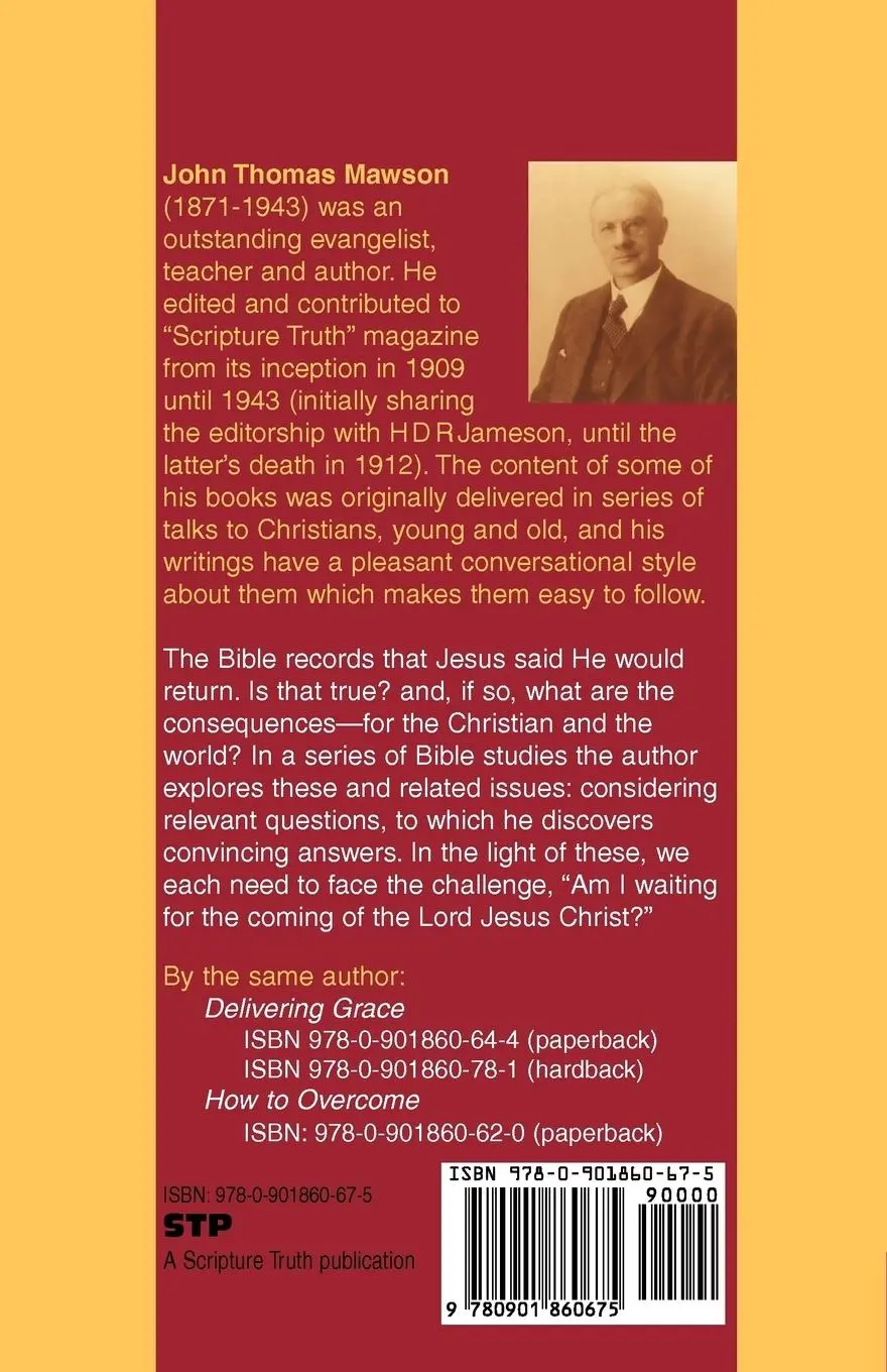 Rückseite: 9780901860675 | "Waiting for the Coming" | John Thomas Mawson | Taschenbuch | Englisch