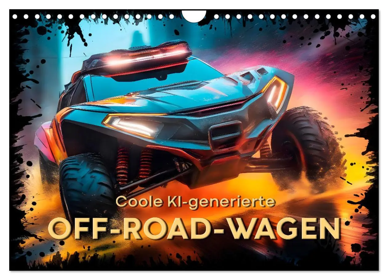 Cover: 9783457360675 | Coole KI-generierte OFF-ROAD-WAGEN (Wandkalender 2026 DIN A4 quer),...