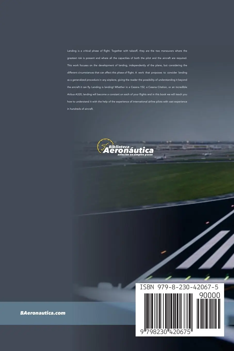 Rückseite: 9798230420675 | How to land any airplane | Biblioteca Aeronáutica | Taschenbuch | 2025