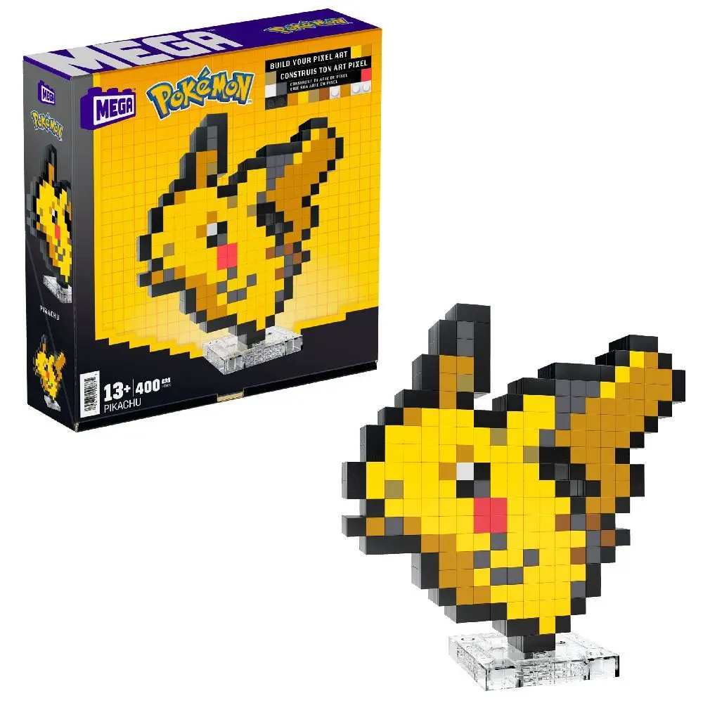 Bild: 194735190775 | MEGA Pokémon Pikachu Pixel Art | Karton | HTH74 | 2024 | Mattel