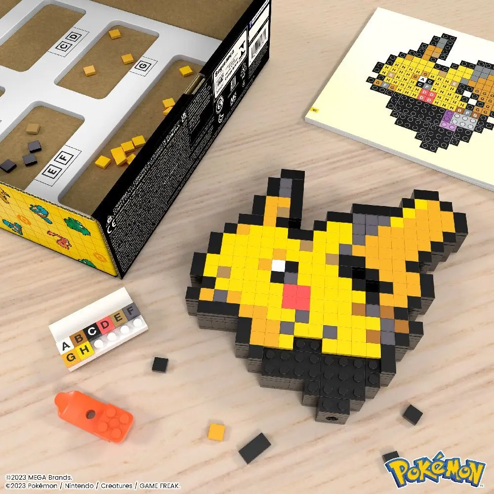 Bild: 194735190775 | MEGA Pokémon Pikachu Pixel Art | Karton | HTH74 | 2024 | Mattel