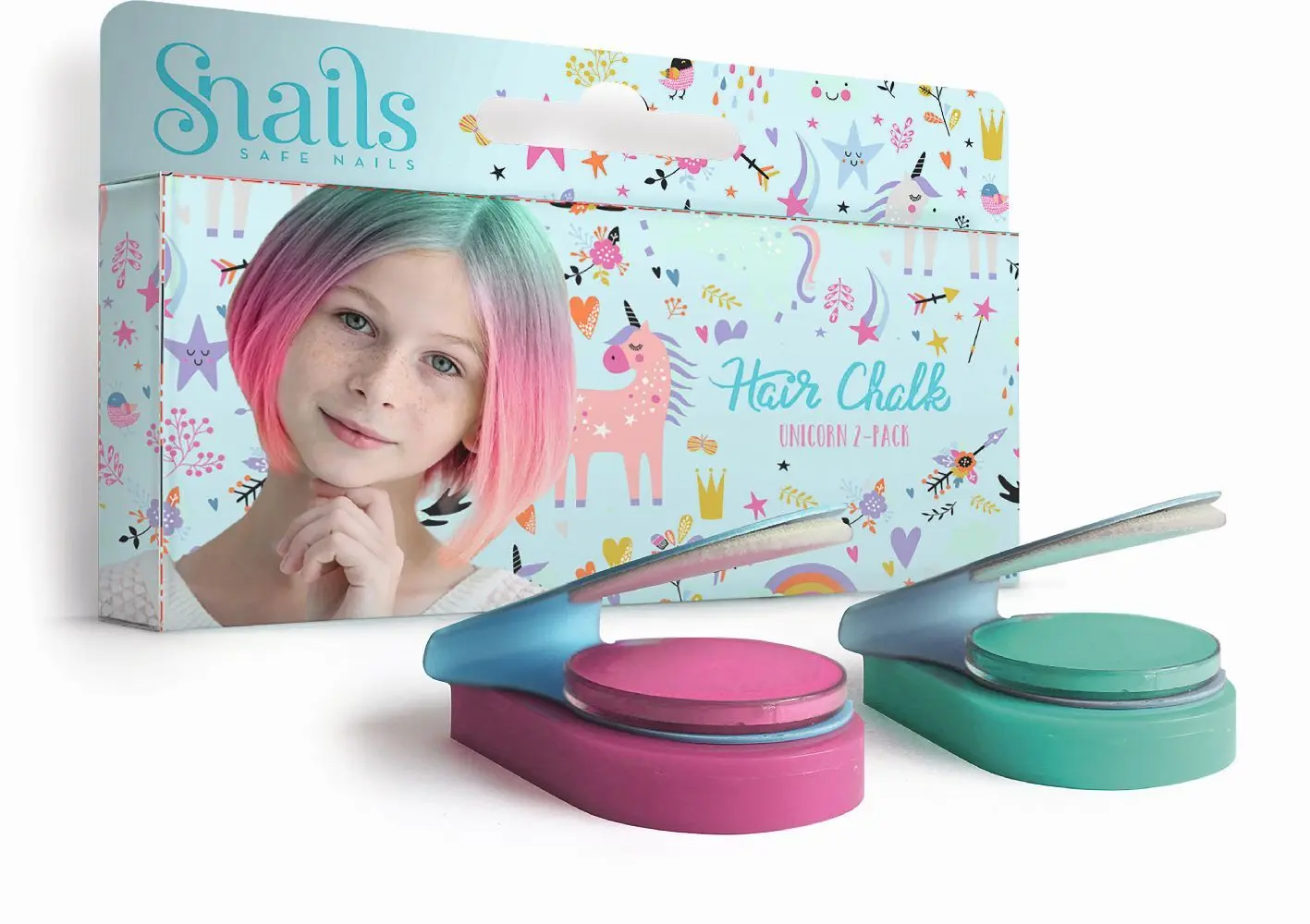 Cover: 5200384500775 | SNAILS - Haarkreide Einhorn 2er Set | 2023 | SNAILS