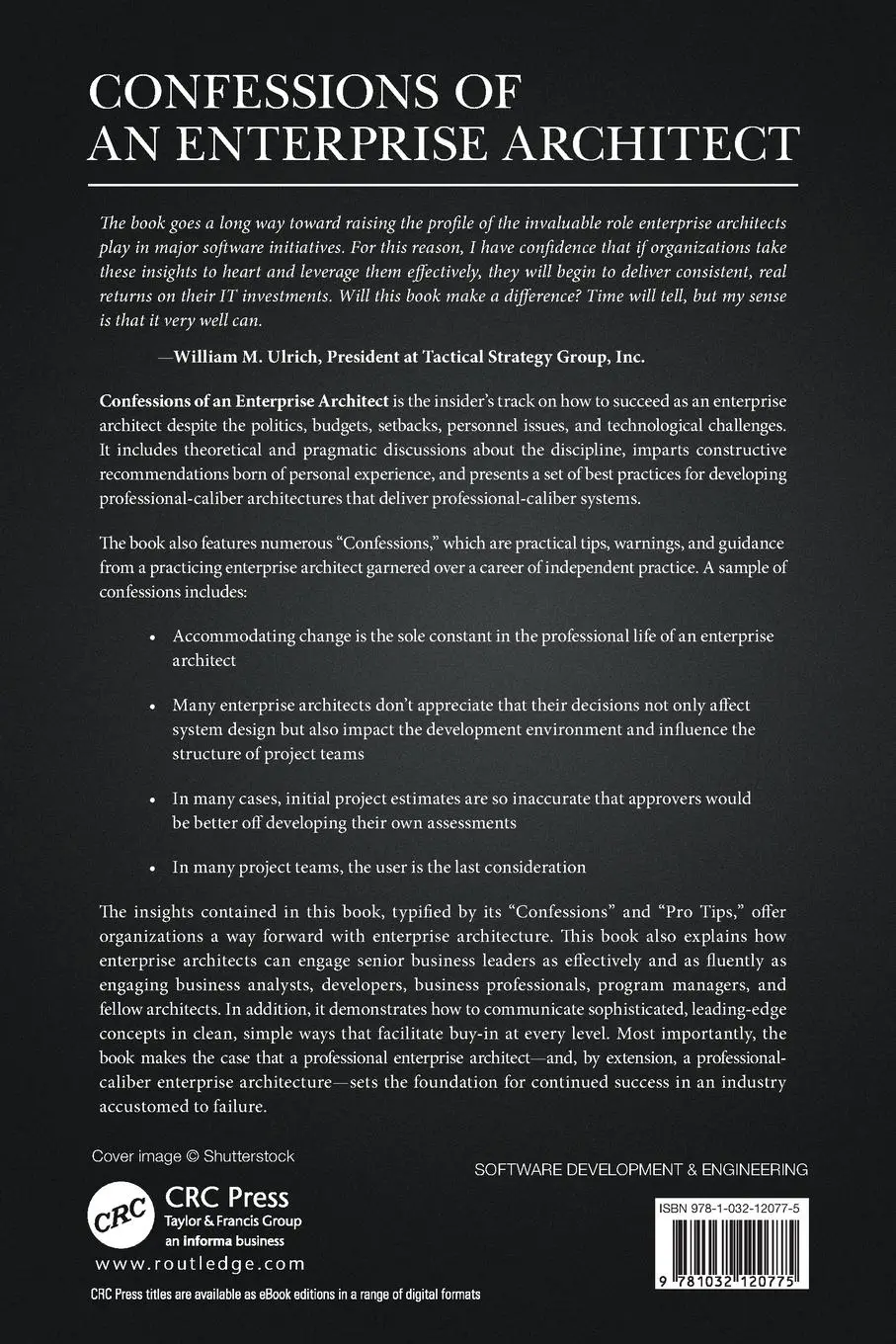 Rückseite: 9781032120775 | Confessions of an Enterprise Architect | Charles F. Bowman | Buch