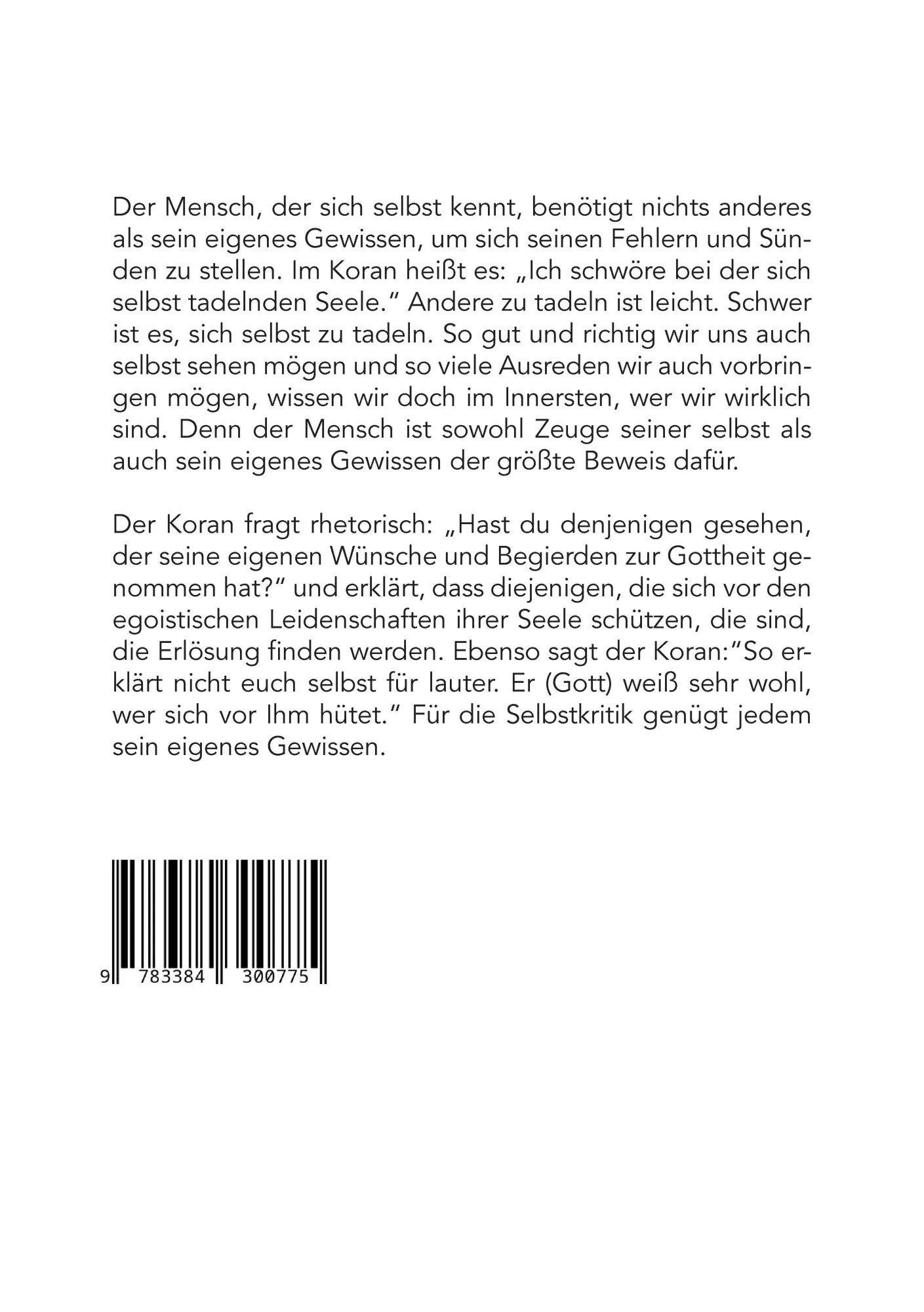 Rückseite: 9783384300775 | Die Stimme des Gewissens | Emre Dorman | Taschenbuch | 316 S. | 2024