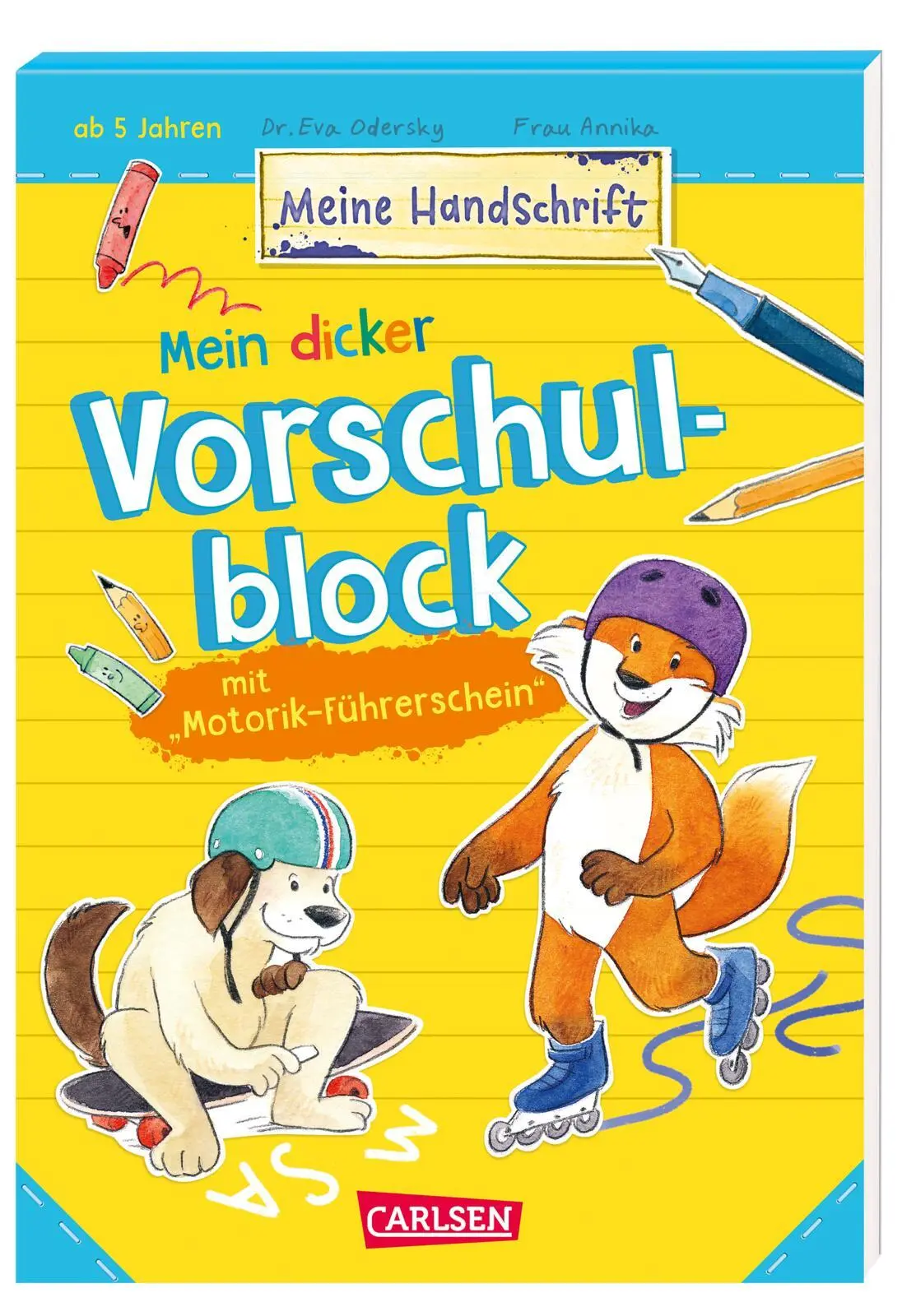 Cover: 9783551160775 | Mein dicker Vorschulblock mit Motorik-Führerschein | Eva Odersky