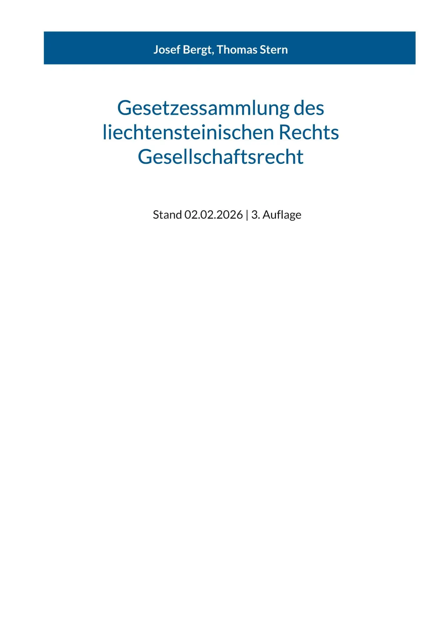 Cover: 9783695710775 | Gesetzessammlung des liechtensteinischen Rechts - Gesellschaftsrecht