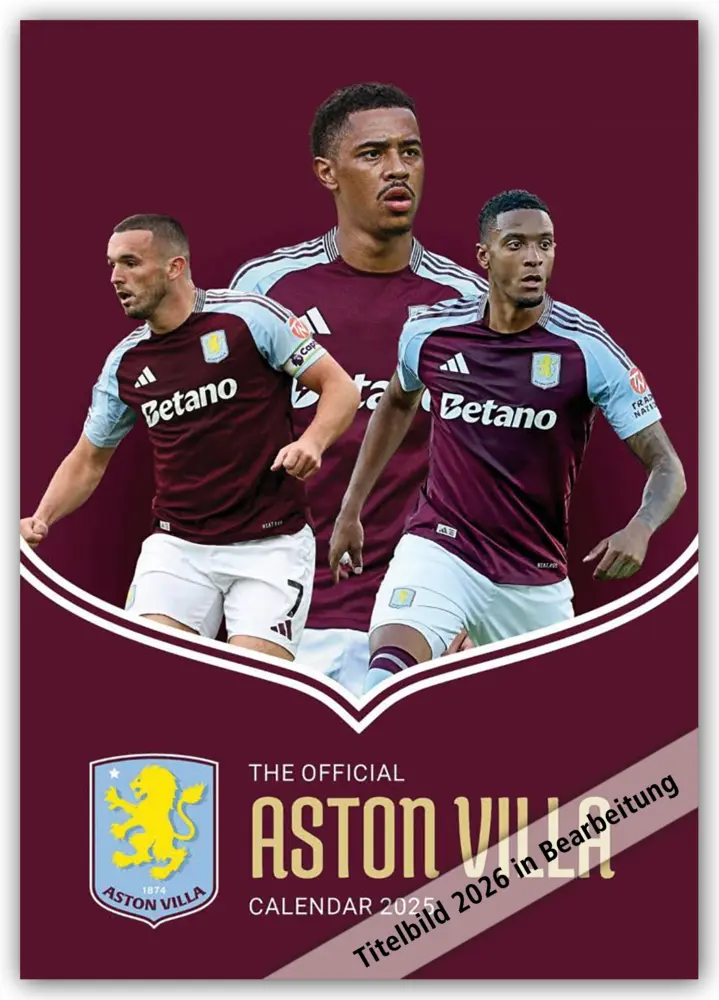 Cover: 9783803530875 | Aston Villa FC 2026 - A3-Posterkalender | Kalender | 14 S. | Deutsch