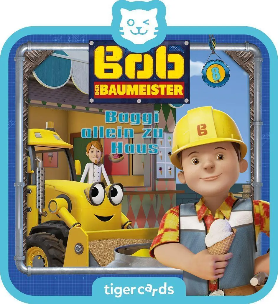 Cover: 4260535480975 | tigercard - Bob der Baumeister - Folge 8: Baggi allein zu Haus | 2021
