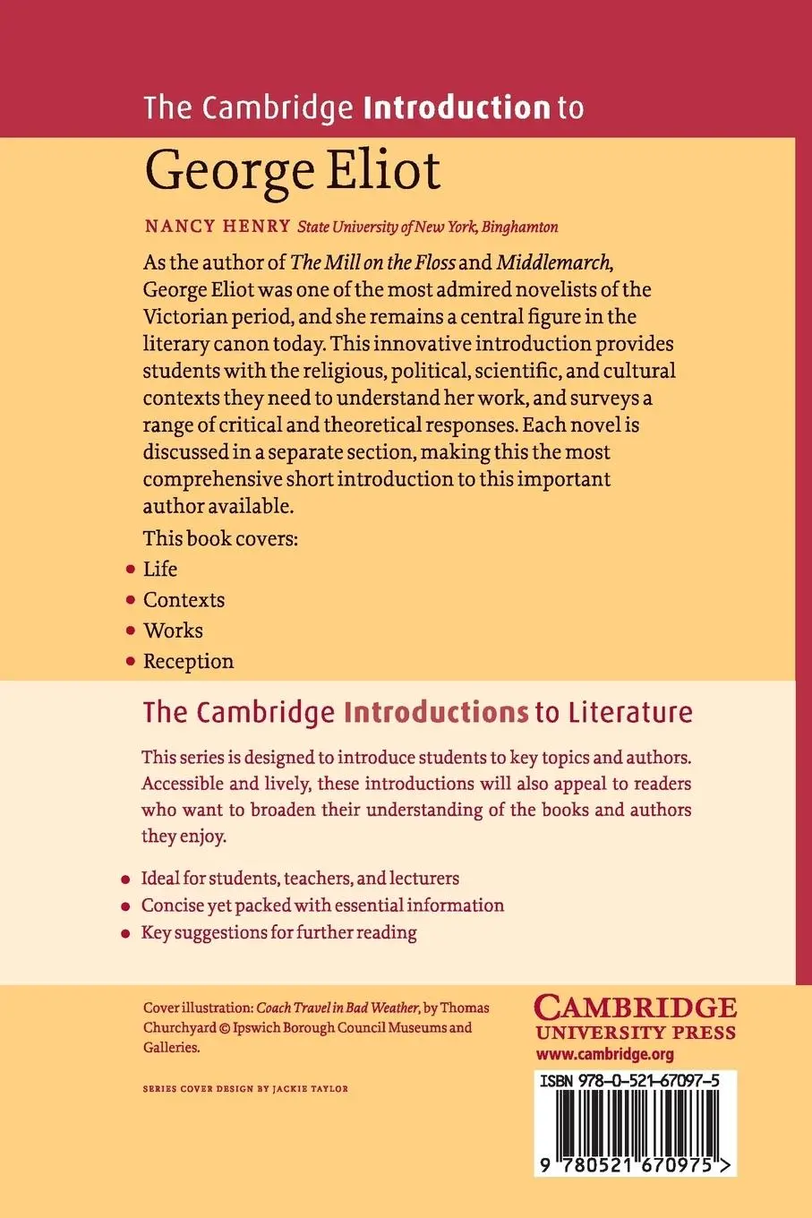 Rückseite: 9780521670975 | The Cambridge Introduction to George Eliot | Nancy Henry | Taschenbuch