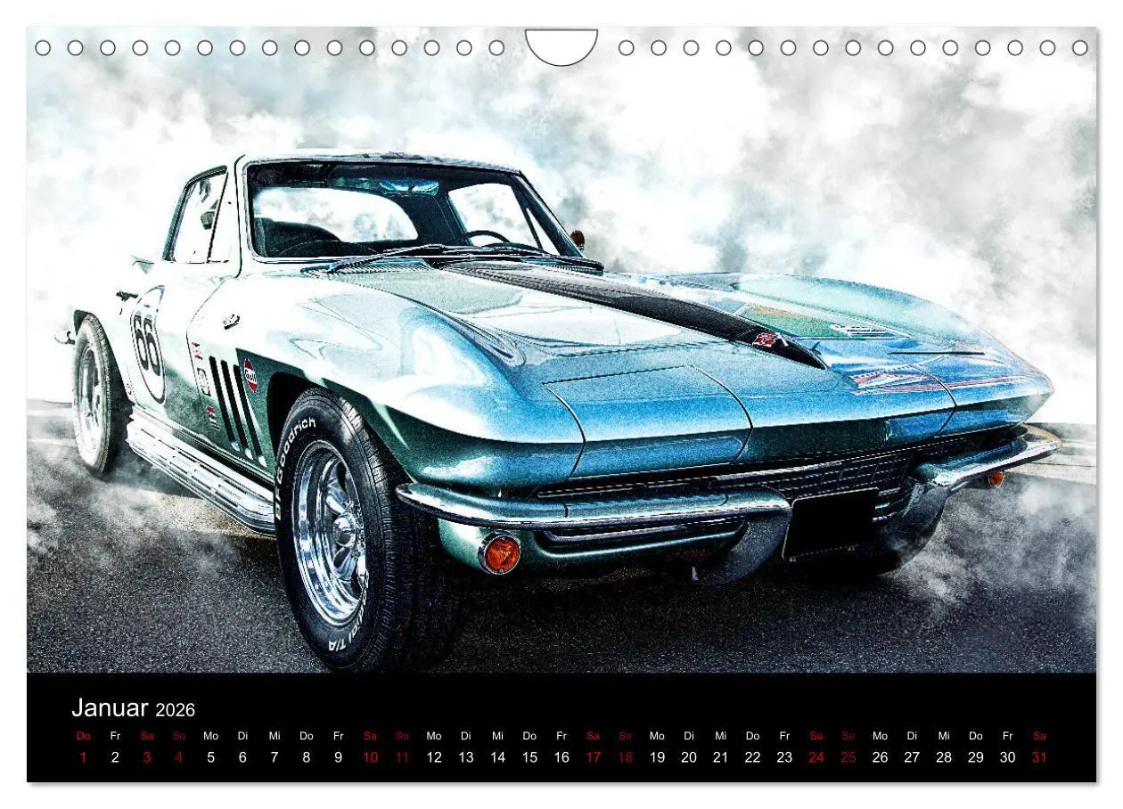 Bild: 9783457880975 | American Automobile (Wandkalender 2026 DIN A4 quer), CALVENDO...