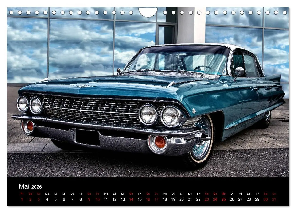 Bild: 9783457880975 | American Automobile (Wandkalender 2026 DIN A4 quer), CALVENDO...