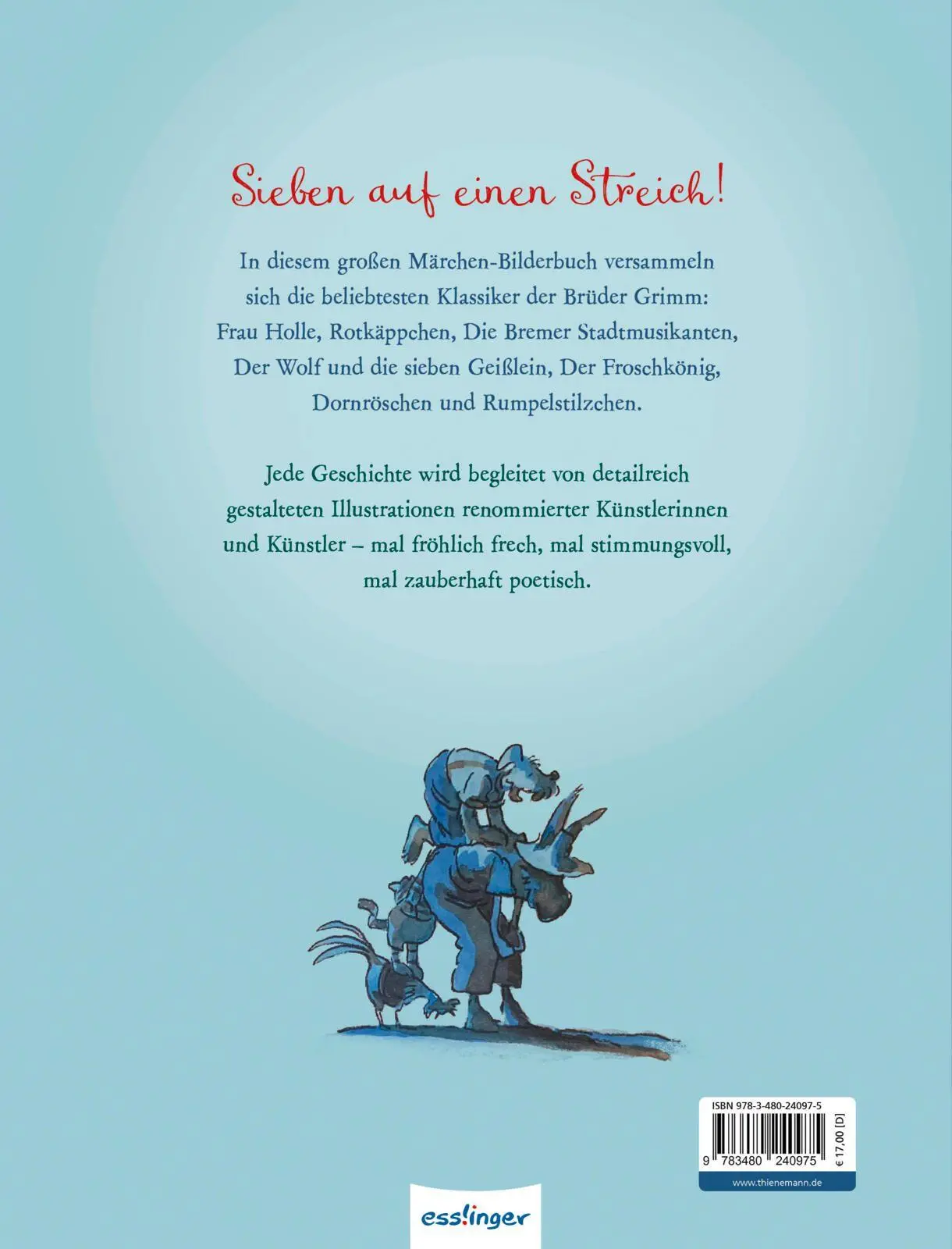 Bild: 9783480240975 | Brüder Grimm: Das große Märchen-Bilderbuch | Grimm Brüder | Buch