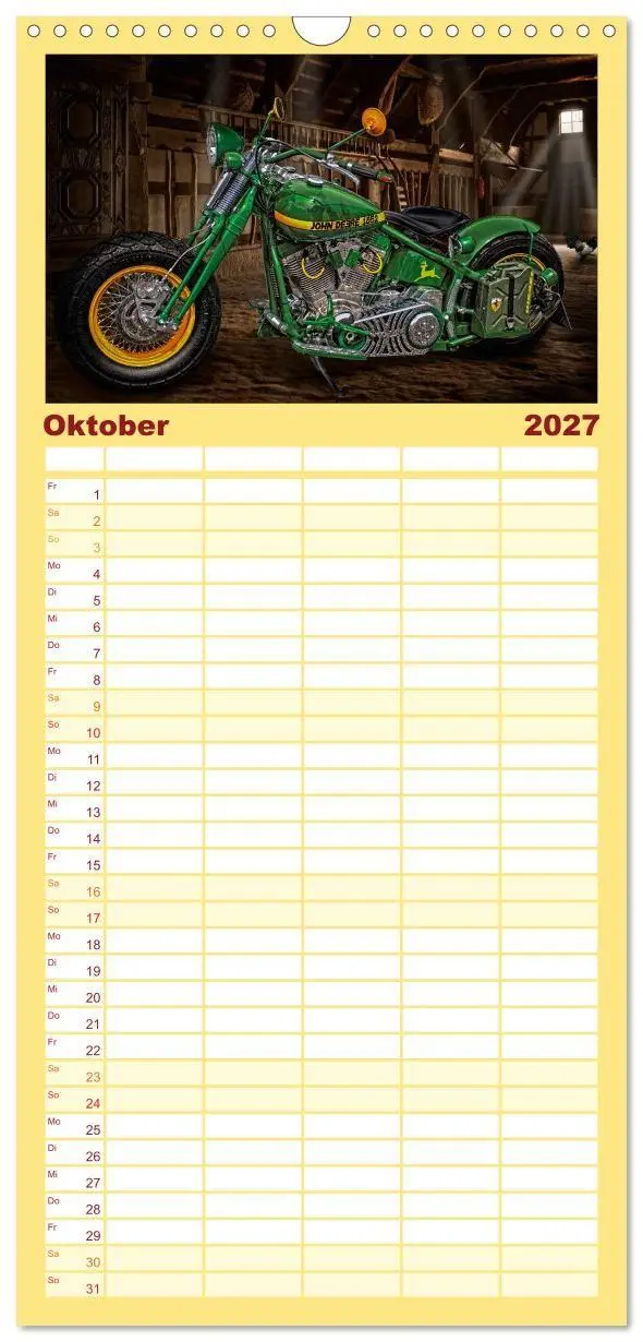 Bild: 9783594330975 | Familienplaner 2027 - Motorrad-Träume - Chopper und Custombikes mit...
