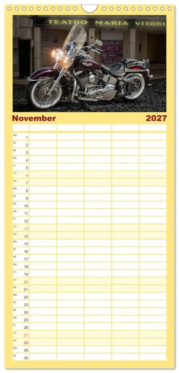 Bild: 9783594330975 | Familienplaner 2027 - Motorrad-Träume - Chopper und Custombikes mit...