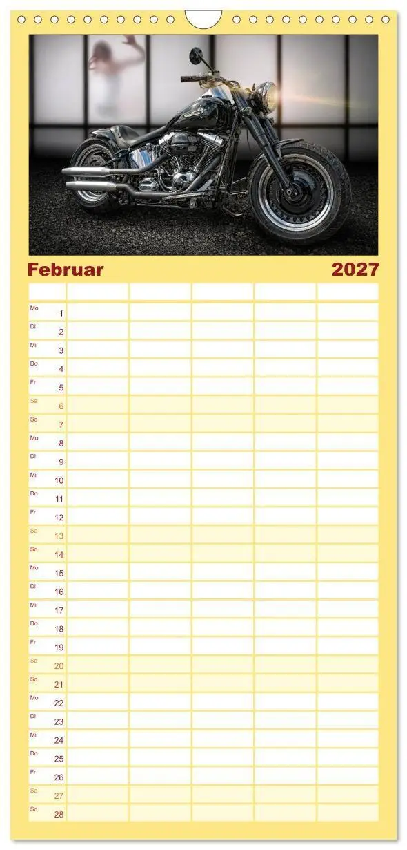 Bild: 9783594330975 | Familienplaner 2027 - Motorrad-Träume - Chopper und Custombikes mit...