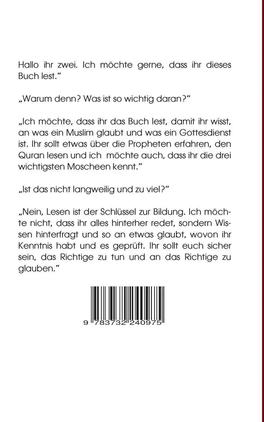 Rückseite: 9783732240975 | Islam für Kinder | Andrea Mohamed Hamroune | Taschenbuch | 148 S.