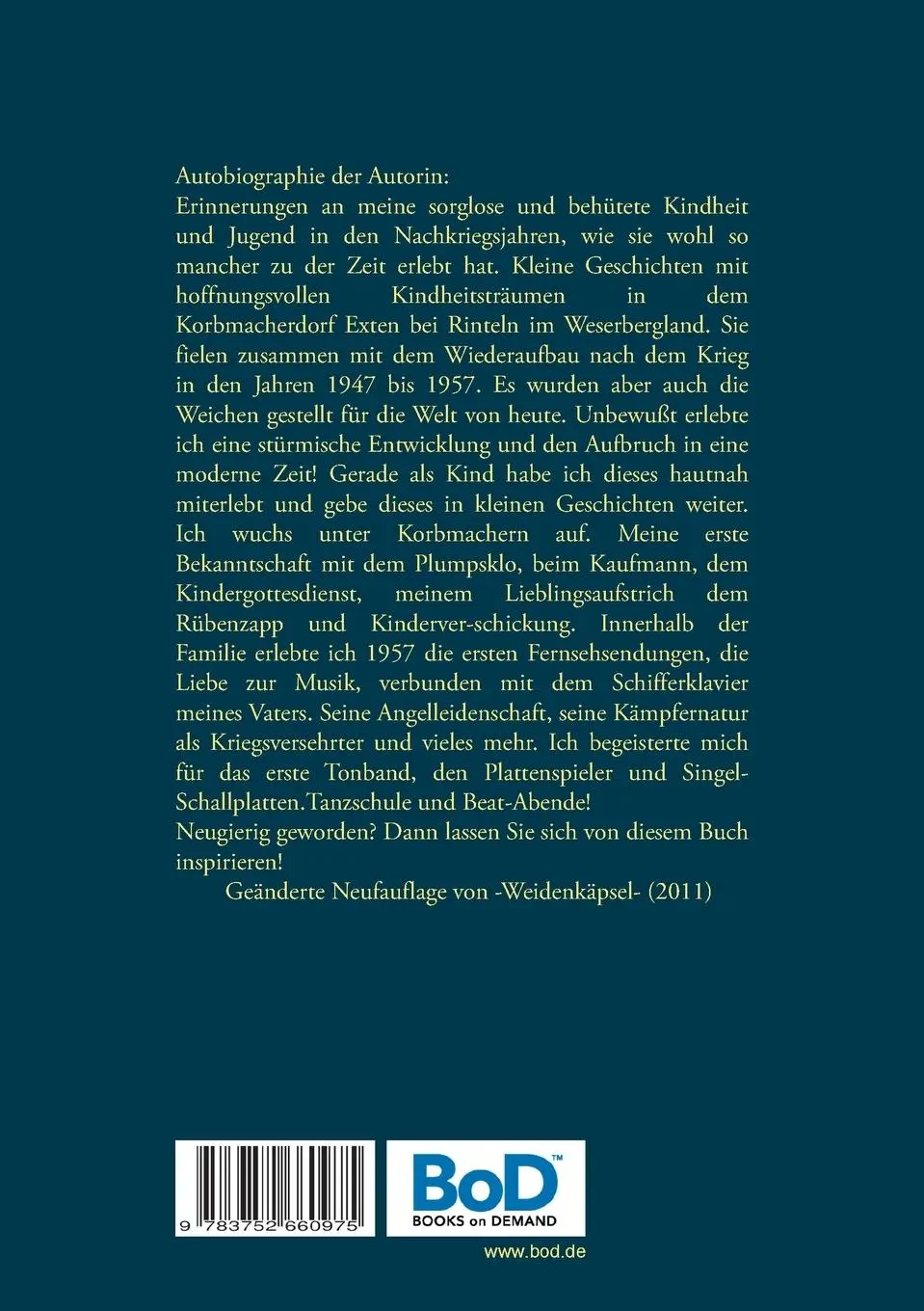 Rückseite: 9783752660975 | Himmel über West- Es geht weiter-50er Jahre | Renate Gerda Maschmeier