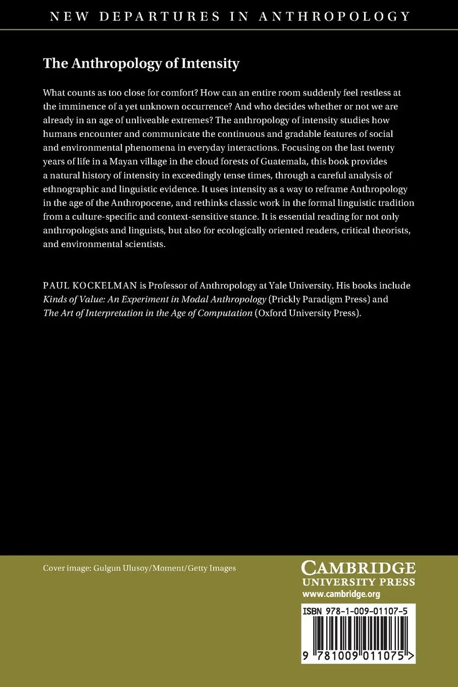 Rückseite: 9781009011075 | The Anthropology of Intensity | Paul Kockelman | Taschenbuch | 2022