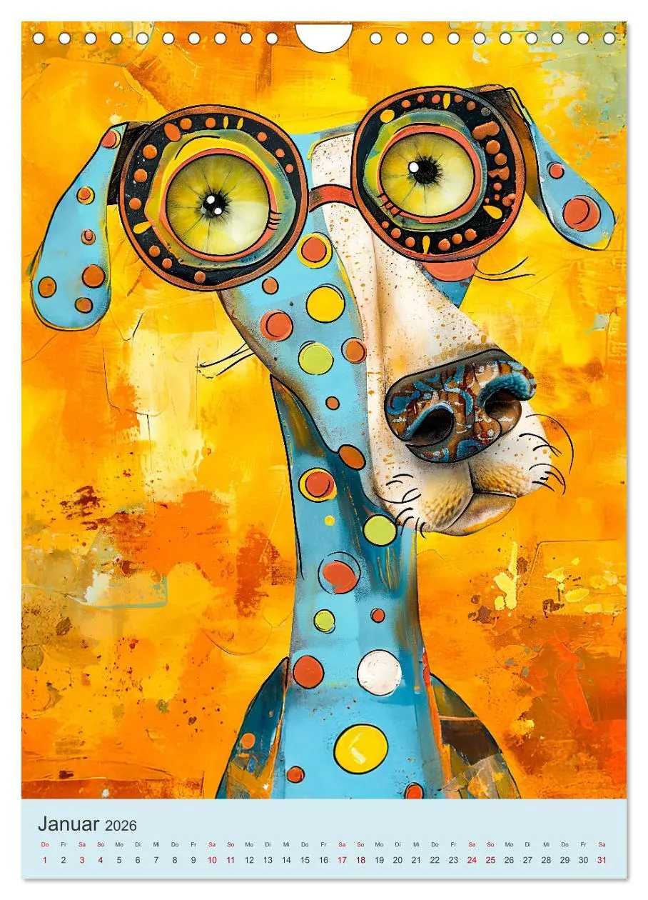 Bild: 9783516241075 | Pop-Art Hunde - Moderne, verrückte Hundeporträts (Wandkalender 2026...