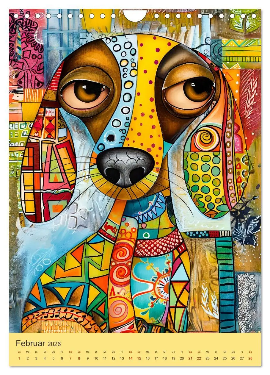 Bild: 9783516241075 | Pop-Art Hunde - Moderne, verrückte Hundeporträts (Wandkalender 2026...