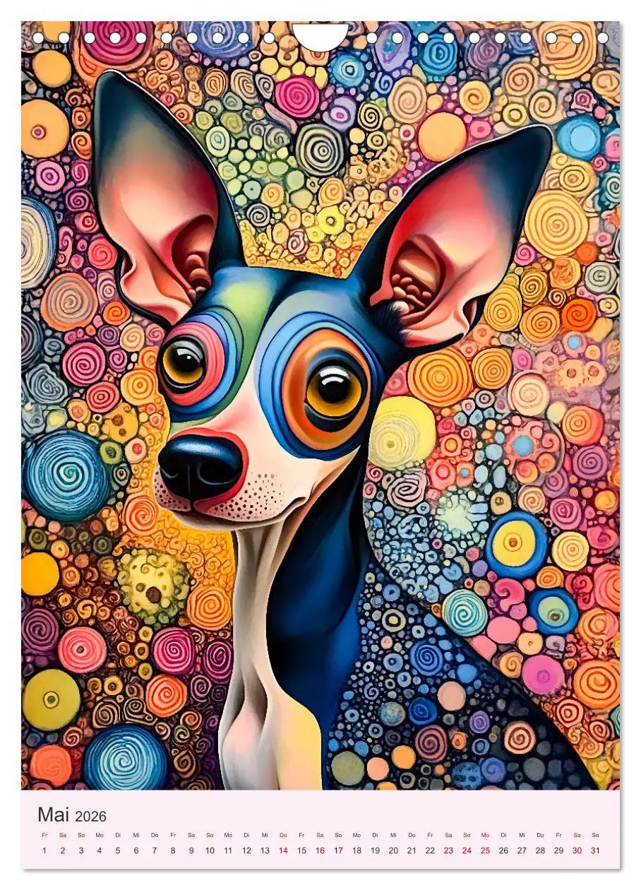 Bild: 9783516241075 | Pop-Art Hunde - Moderne, verrückte Hundeporträts (Wandkalender 2026...