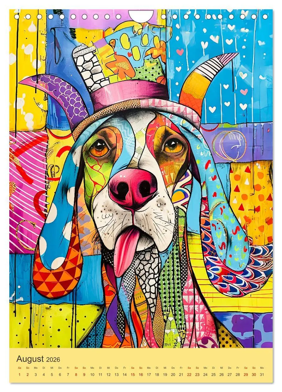 Bild: 9783516241075 | Pop-Art Hunde - Moderne, verrückte Hundeporträts (Wandkalender 2026...