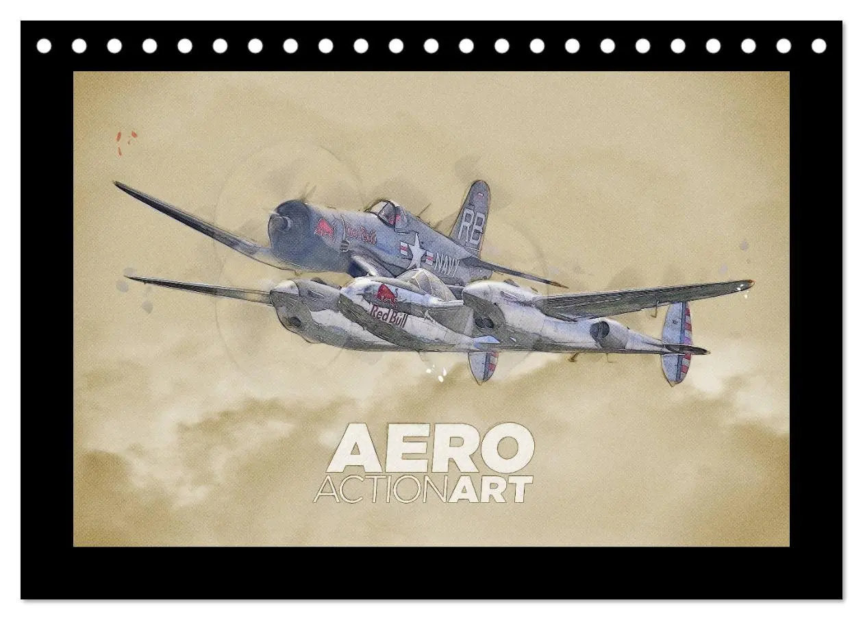 Cover: 9783457831175 | Aero Action Art - Luftfahrt Kunst (Tischkalender 2026 DIN A5 quer),...