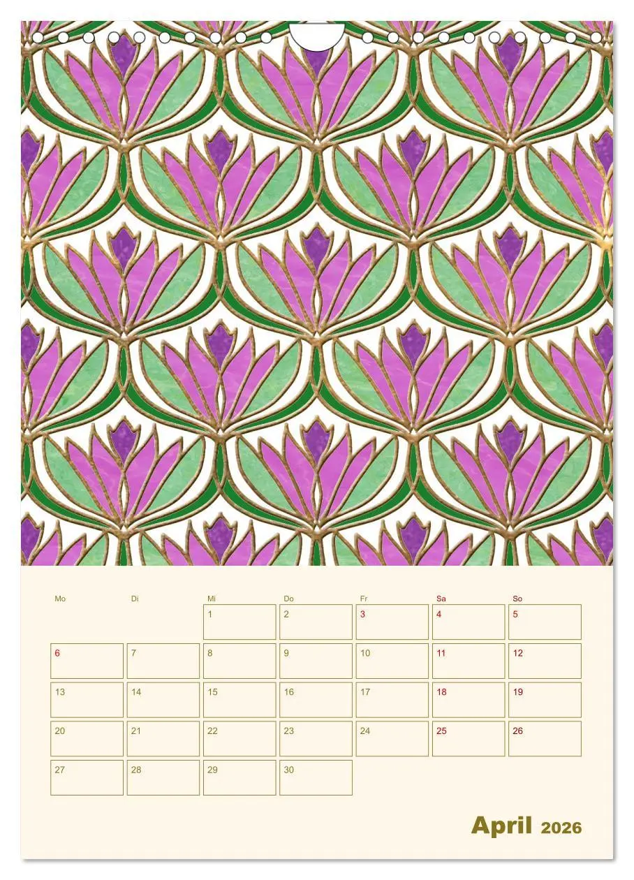 Bild: 9783516301175 | Art Deco Planer (Wandkalender 2026 DIN A4 hoch), CALVENDO...