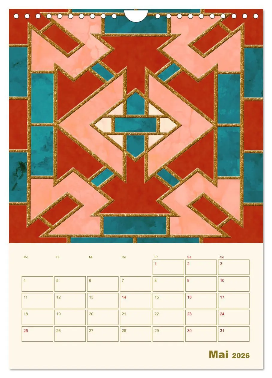 Bild: 9783516301175 | Art Deco Planer (Wandkalender 2026 DIN A4 hoch), CALVENDO...