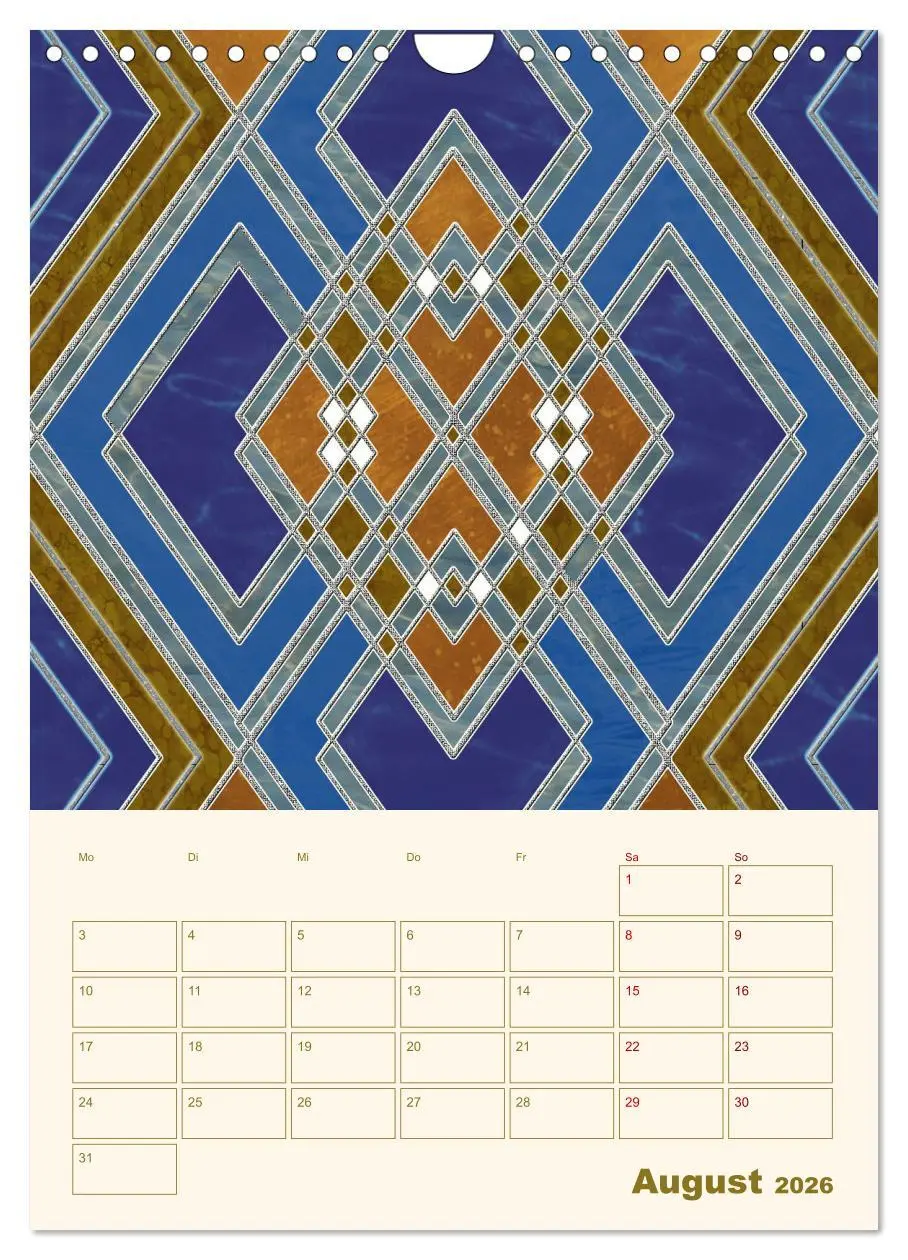 Bild: 9783516301175 | Art Deco Planer (Wandkalender 2026 DIN A4 hoch), CALVENDO...
