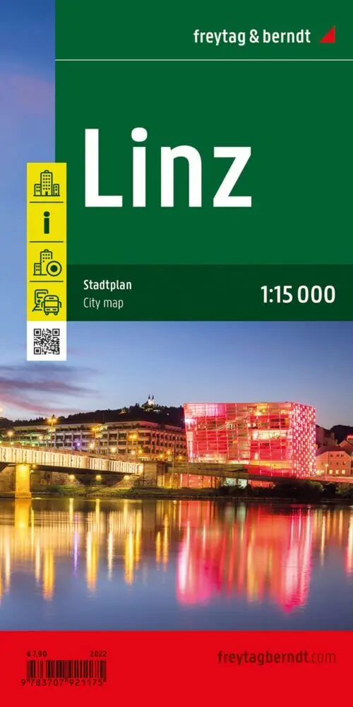 Cover: 9783707921175 | Linz, Stadtplan 1:15.000, freytag &amp; berndt | KG | (Land-)Karte | 2022