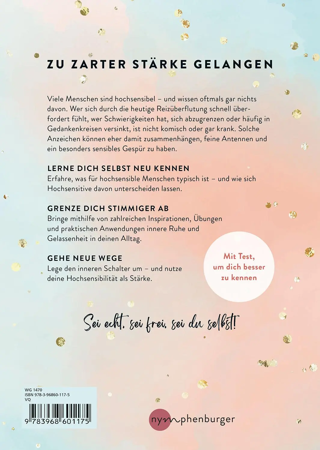 Rückseite: 9783968601175 | Ein Hoch auf deine Sensibilität | Nina Brach | Taschenbuch | 144 S.