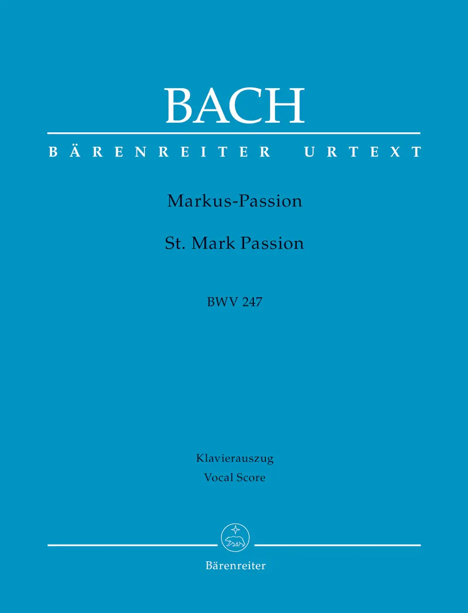 Cover: 9790006501175 | Markus-Passion BWV 247 | Johann Sebastian Bach | Broschüre | Deutsch