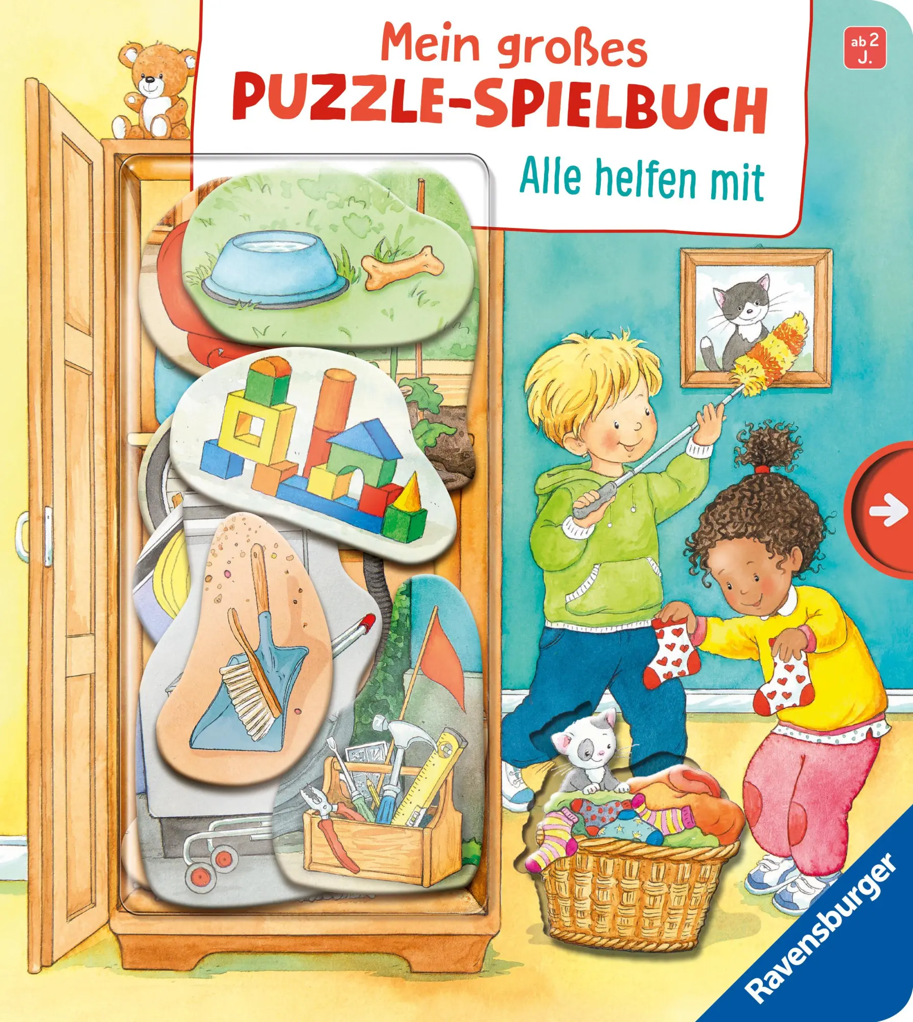 Cover: 9783473421275 | Mein großes Puzzle-Spielbuch - Alle helfen mit | Mila Rulff | Buch