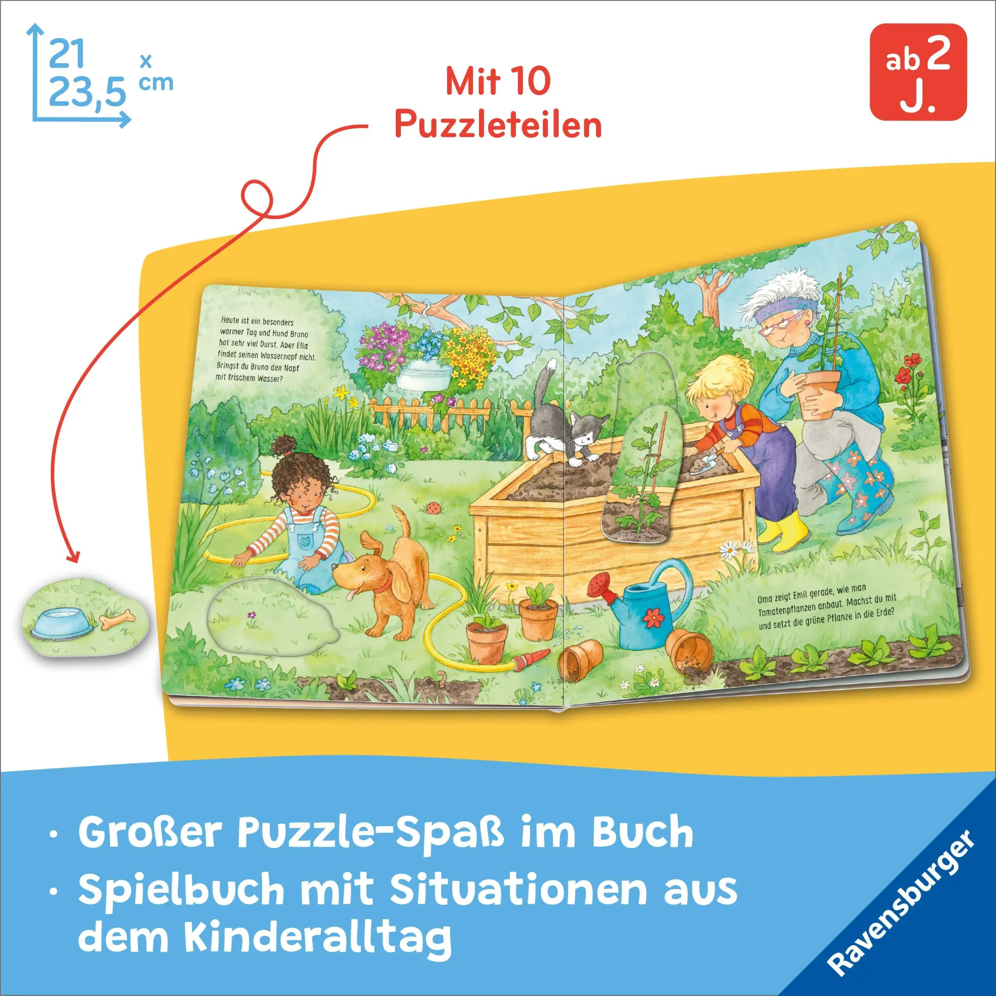 Bild: 9783473421275 | Mein großes Puzzle-Spielbuch - Alle helfen mit | Mila Rulff | Buch