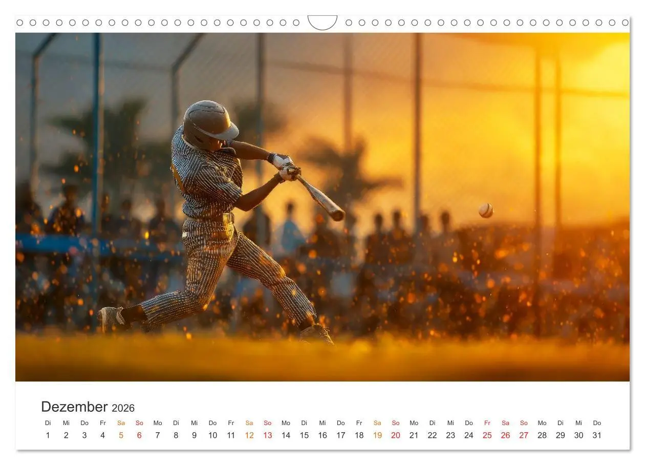 Bild: 9783516601275 | Power Baseball (Wandkalender 2026 DIN A3 quer), CALVENDO...