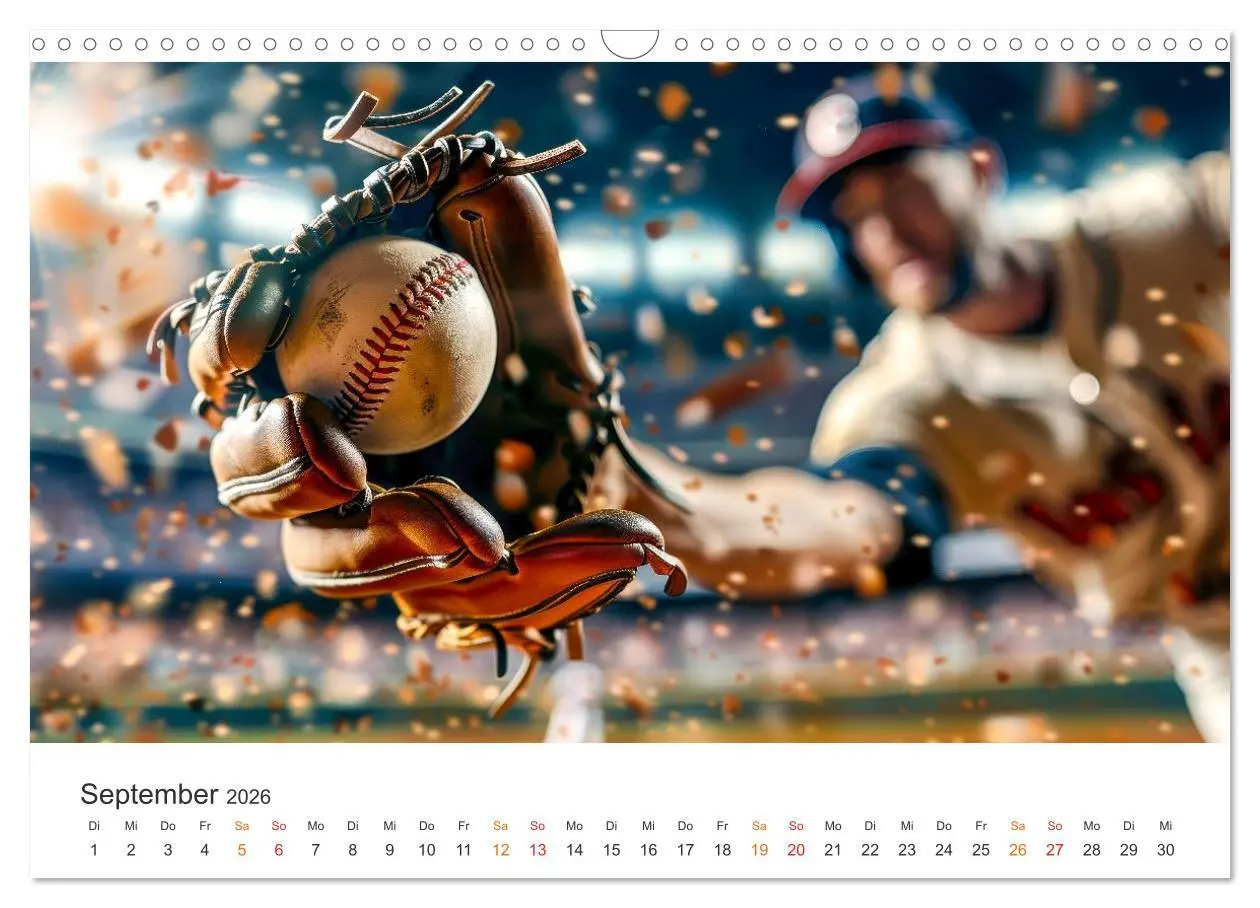 Bild: 9783516601275 | Power Baseball (Wandkalender 2026 DIN A3 quer), CALVENDO...
