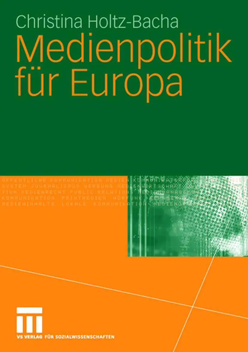 Cover: 9783531141275 | Medienpolitik für Europa | Christina Holtz-Bacha | Taschenbuch | xi