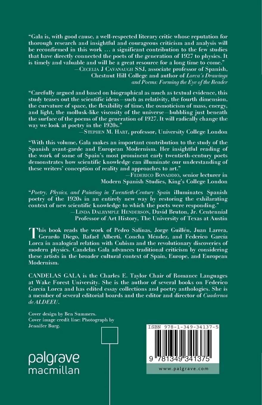 Rückseite: 9781349341375 | Poetry, Physics, and Painting in Twentieth-Century Spain | C. Gala