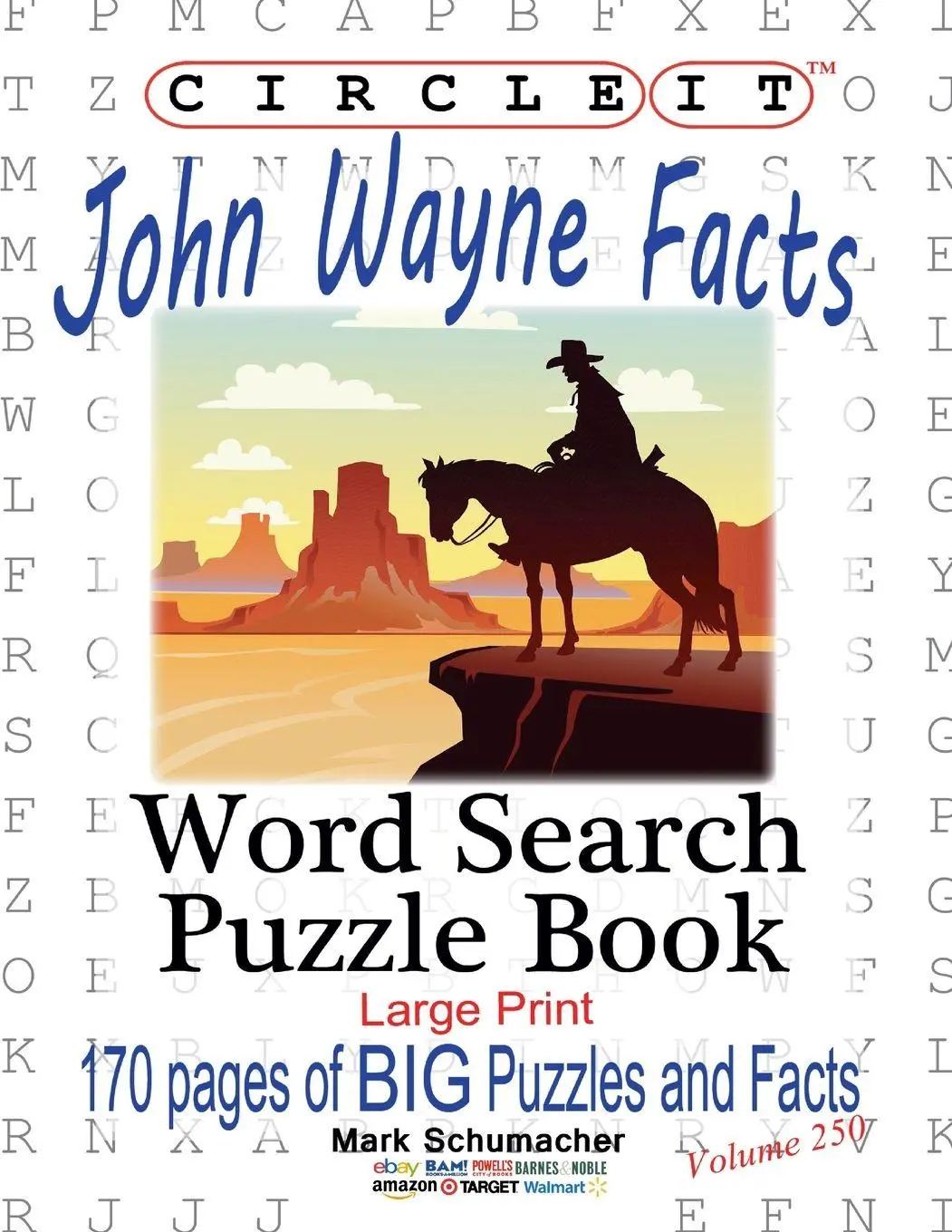 Cover: 9781950961375 | Circle It, John Wayne Facts, Word Search, Puzzle Book | Llc (u. a.)