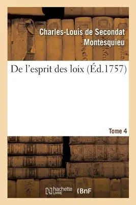 Cover: 9782013081375 | de l'Esprit Des Loix | Montesquieu | Taschenbuch | Französisch | 2017