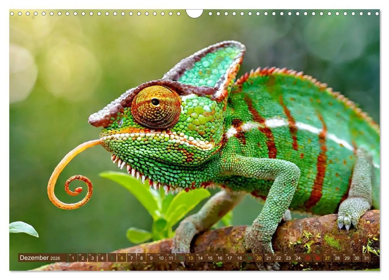 Bild: 9783516691375 | Chamäleon - exotisches Reptil (Wandkalender 2026 DIN A3 quer),...