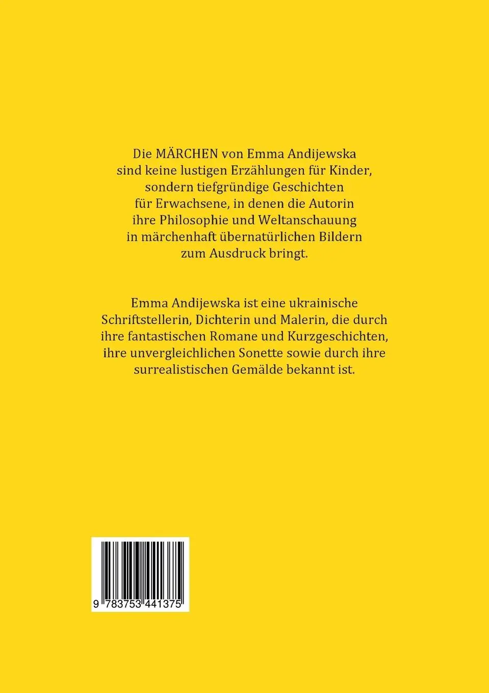 Rückseite: 9783753441375 | MÄRCHEN | Emma Andijewska | Taschenbuch | Paperback | 92 S. | Deutsch