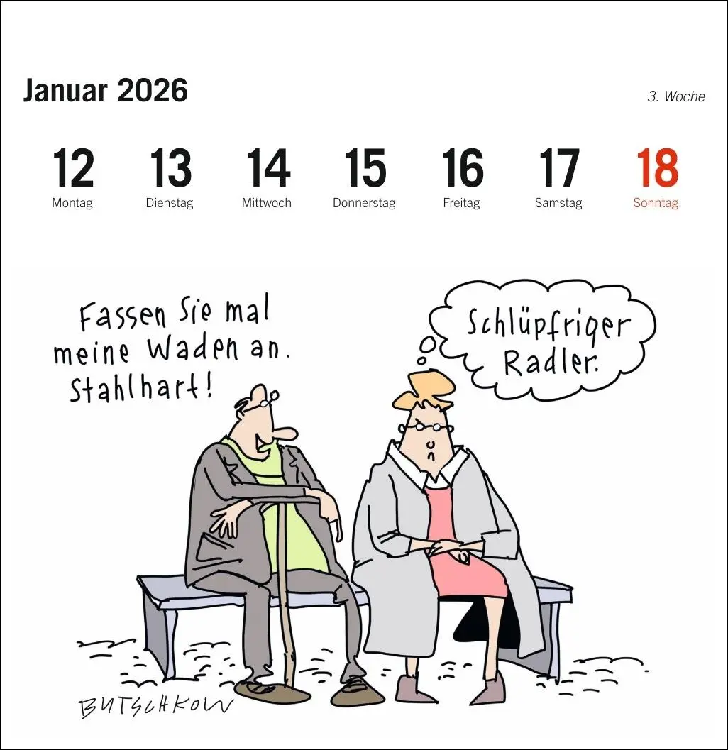 Bild: 9783756411375 | Peter Butschkow: Fahrrad unser Premium-Postkartenkalender 2026 | 54 S.