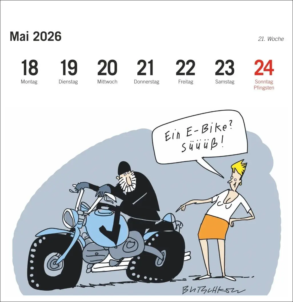 Bild: 9783756411375 | Peter Butschkow: Fahrrad unser Premium-Postkartenkalender 2026 | 54 S.